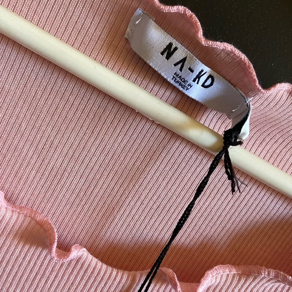 Long sleeve ruffle hem nakd top - Picture 3 of 3